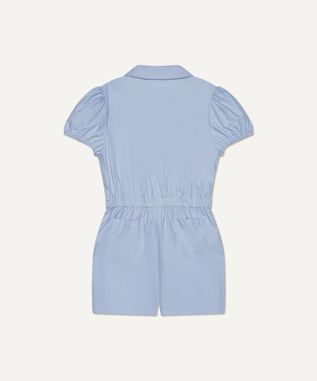 Poplin Romper in Sky Blue