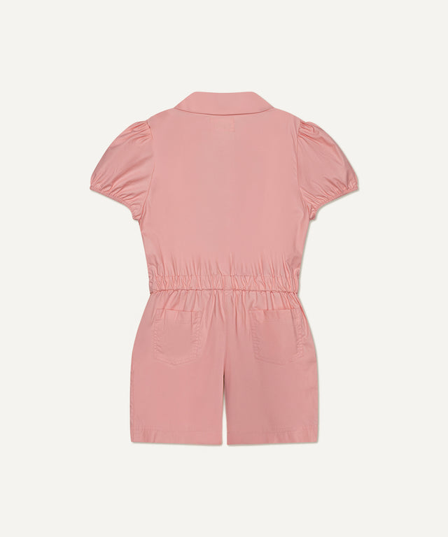 Poplin Romper in Pink