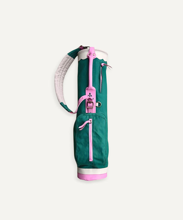 Junior Golf Bag (Ages 6–10) | Pink and Green - Huyck House Premium Sporting Goods