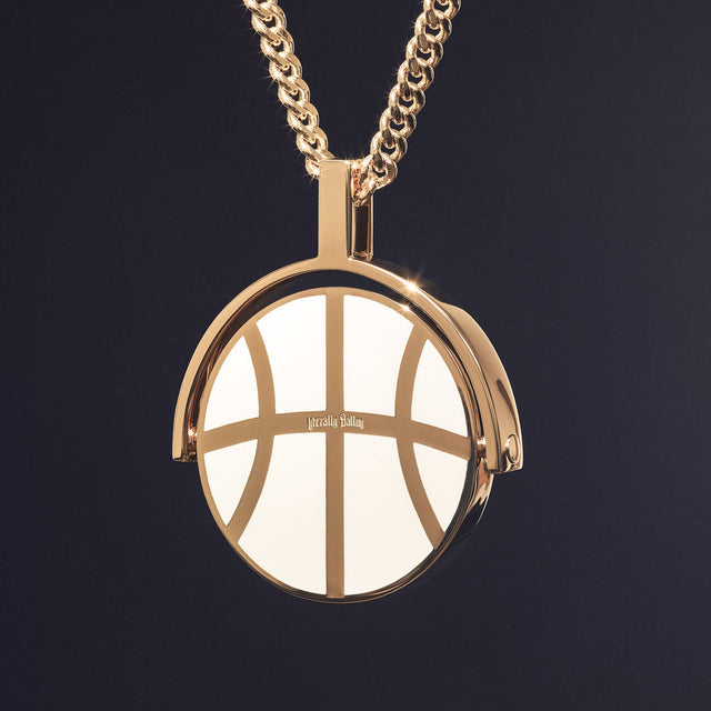 Reversible Seam Pendant - Gold