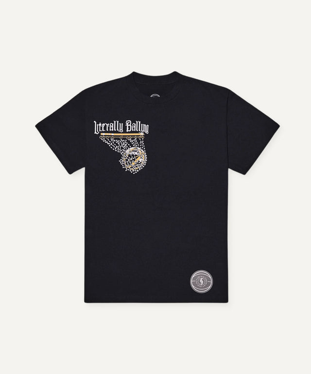 Crystal Swish T-shirt - Black