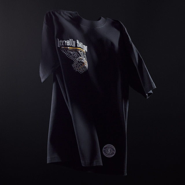 Crystal Swish T-shirt - Black