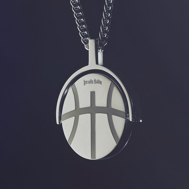 Reversible Seam Pendant - Silver