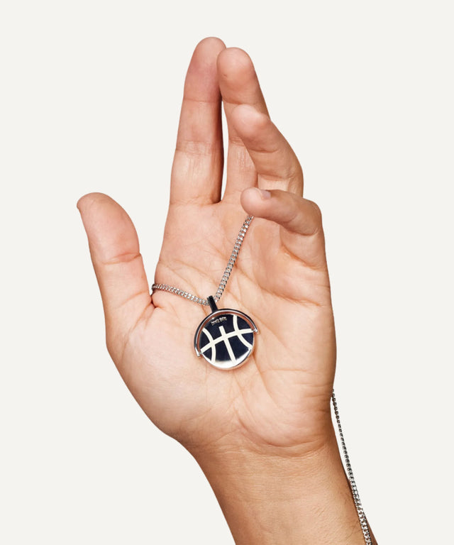 Reversible Seam Pendant - Silver
