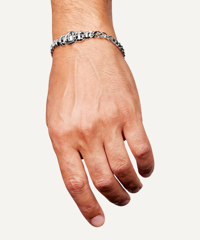 Starting Five ID bracelet - Silver