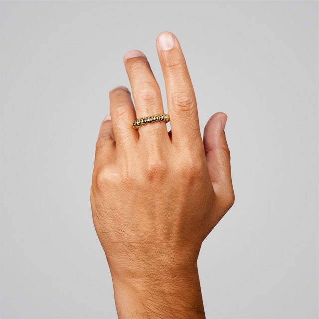 Wraparound Ball Ring - Gold