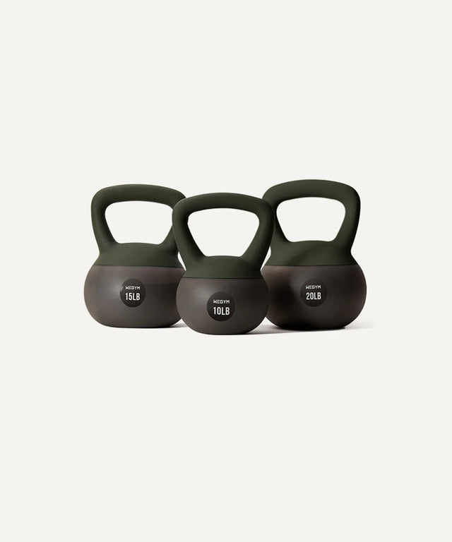 Soft Kettlebell Set - 10, 15, & 20 lbs