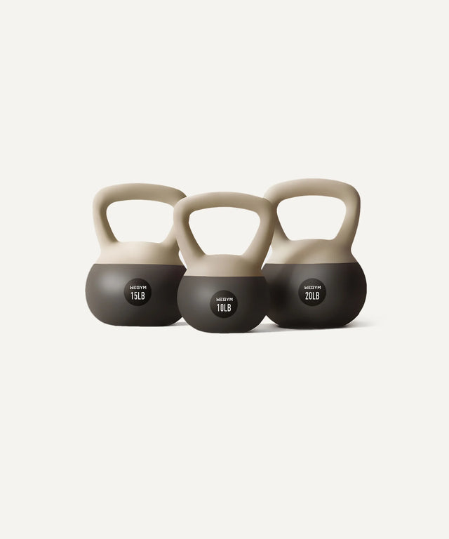 Soft Kettlebell Set - 10, 15, & 20 lbs