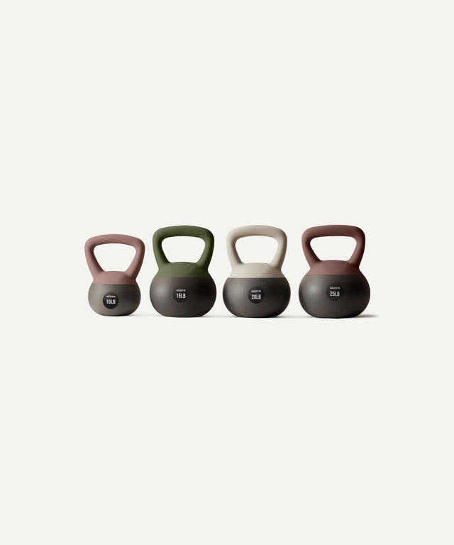 Soft Kettlebell Set - 10, 15, 20, 25 lbs