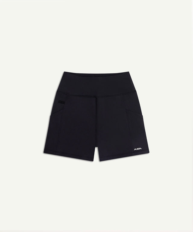 Black AIEA Golf shorts with pockets, stylish and comfortable fashionable womens golf clothing