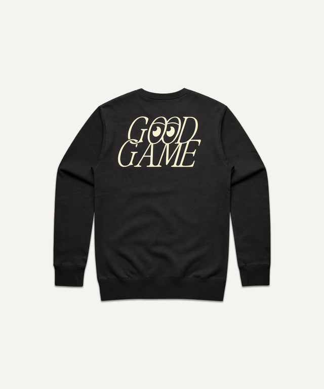 Good Game Crewneck - Black - Huyck House Premium Sporting Goods
