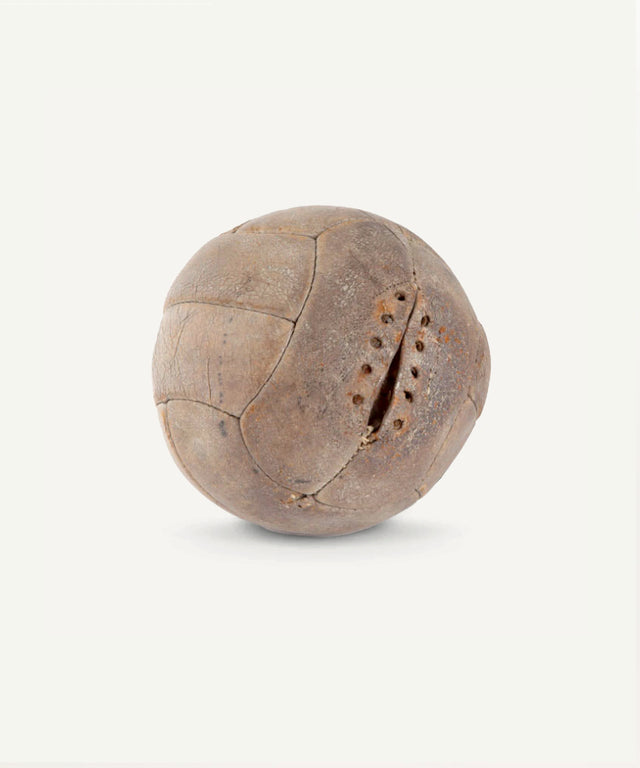 Leather Head Sports 1930 World Cup replica soccer ball vintage style brown leather gear