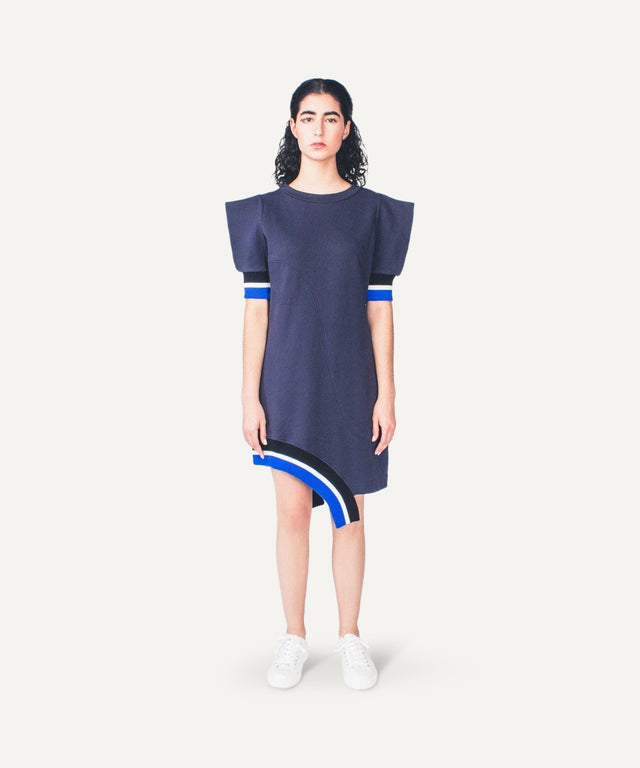 TFP Wave Dress - Navy