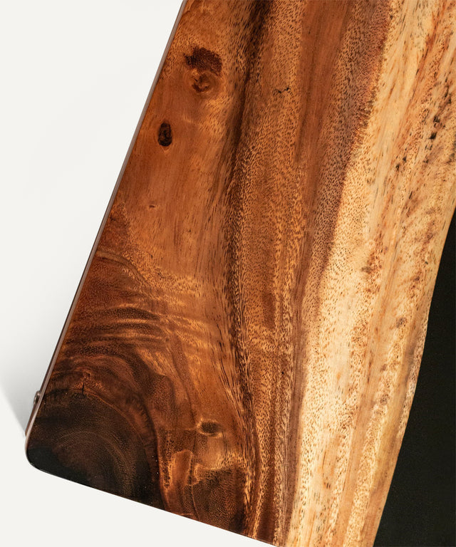 Resin & Wood Classic Cornhole Set - Live Edge River Collection - Huyck House Premium Sporting Goods