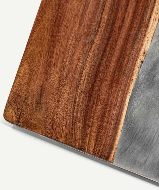 Resin & Wood Classic Cornhole Set - Live Edge River Collection - Huyck House Premium Sporting Goods