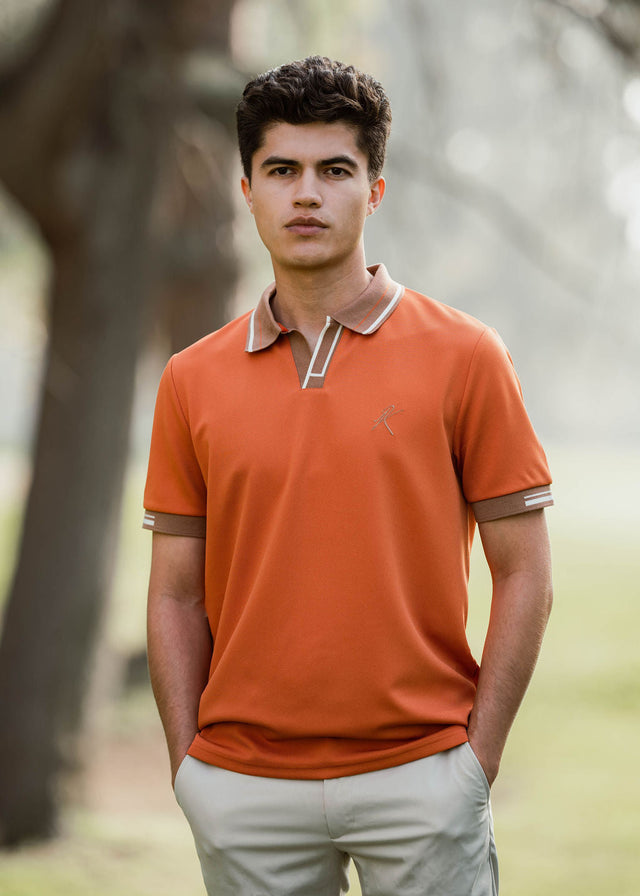 Woodstock Polo - Persimmon Orange - Huyck House Premium Sporting Goods