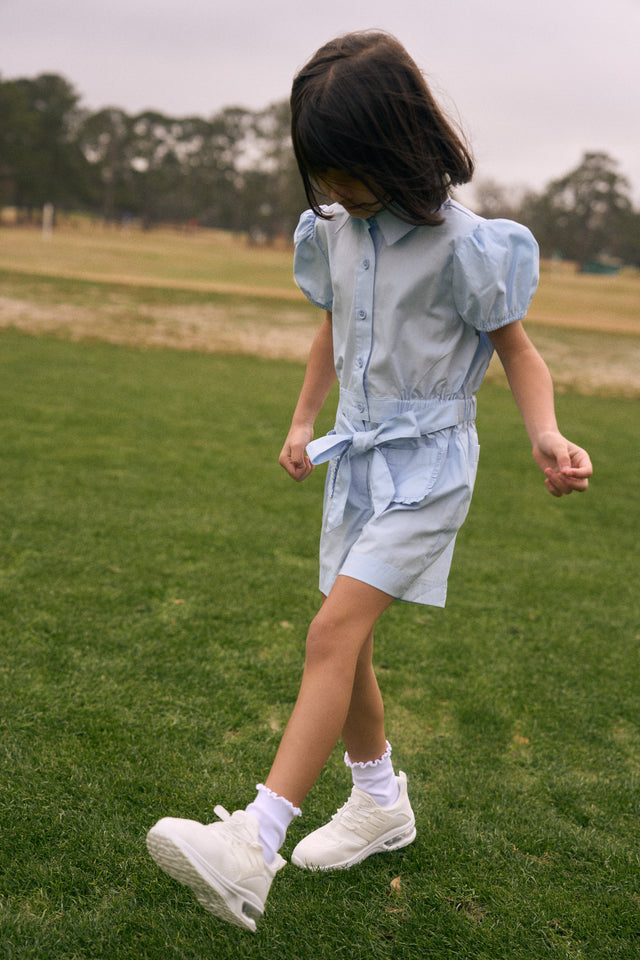Poplin Romper in Sky Blue