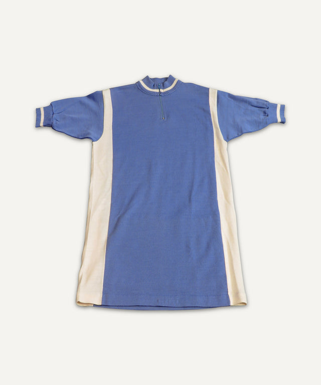 1970s Baby Blue Cycling Jersey - Huyck House Premium Sporting Goods