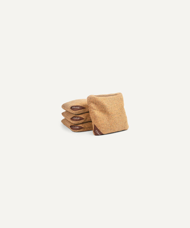 Herringbone Wool Aviator Cornhole Bags - Huyck House Premium Sporting Goods