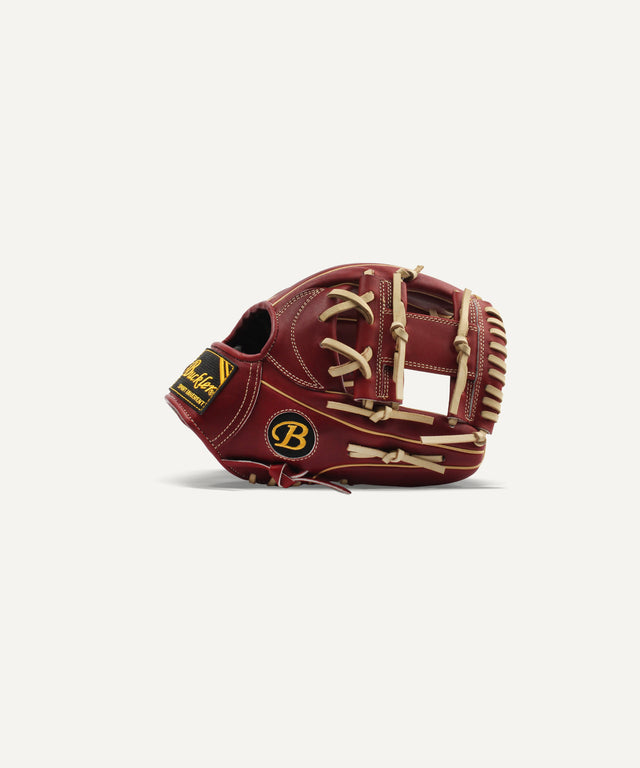 Fame Pro 11.5" Baseball Red Velvet Infielder Glove Dual Welting - Huyck House Premium Sporting Goods