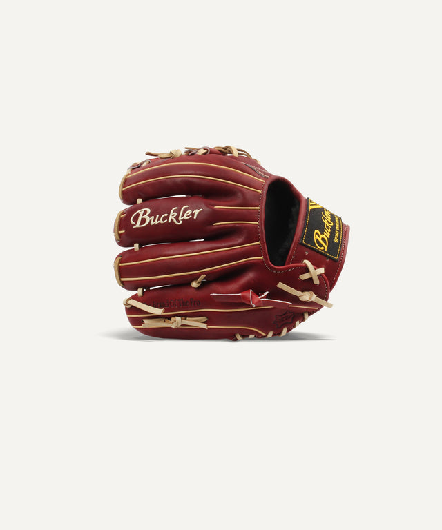 Fame Pro 11.5" Baseball Red Velvet Infielder Glove Dual Welting - Huyck House Premium Sporting Goods