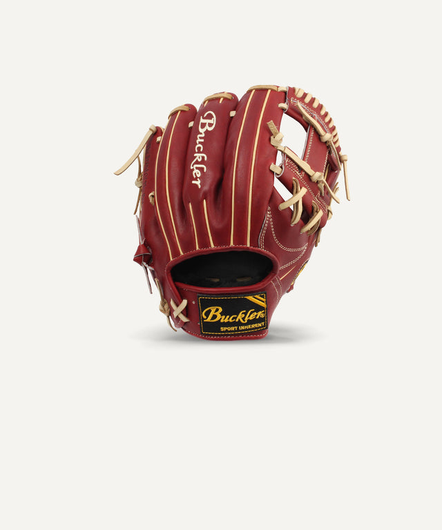 Fame Pro 11.5" Baseball Red Velvet Infielder Glove Dual Welting - Huyck House Premium Sporting Goods