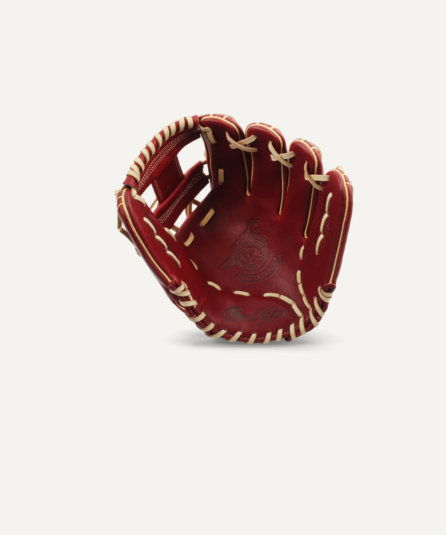 Fame Pro 11.5" Baseball Red Velvet Infielder Glove Dual Welting - Huyck House Premium Sporting Goods