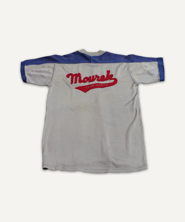 1950s Felt Letter Applique Cycling Jersey - Huyck House Premium Sporting Goods