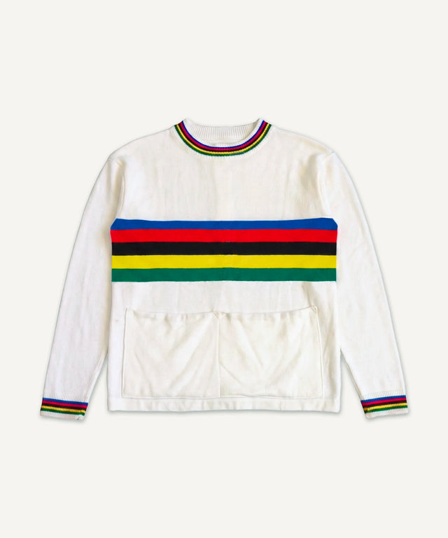 1970s Full Zip Cycling Jersey Sweater - Huyck House Premium Sporting Goods