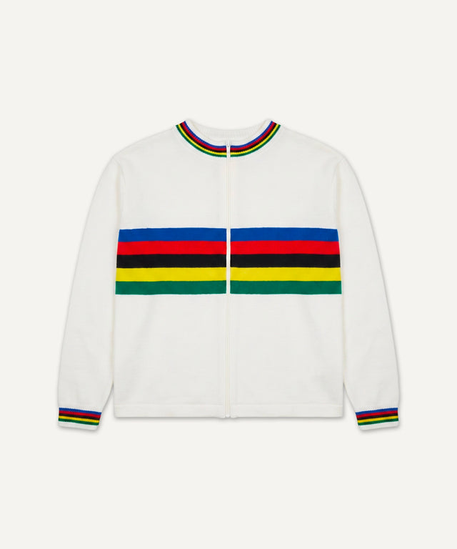 1970s Full Zip Cycling Jersey Sweater - Huyck House Premium Sporting Goods