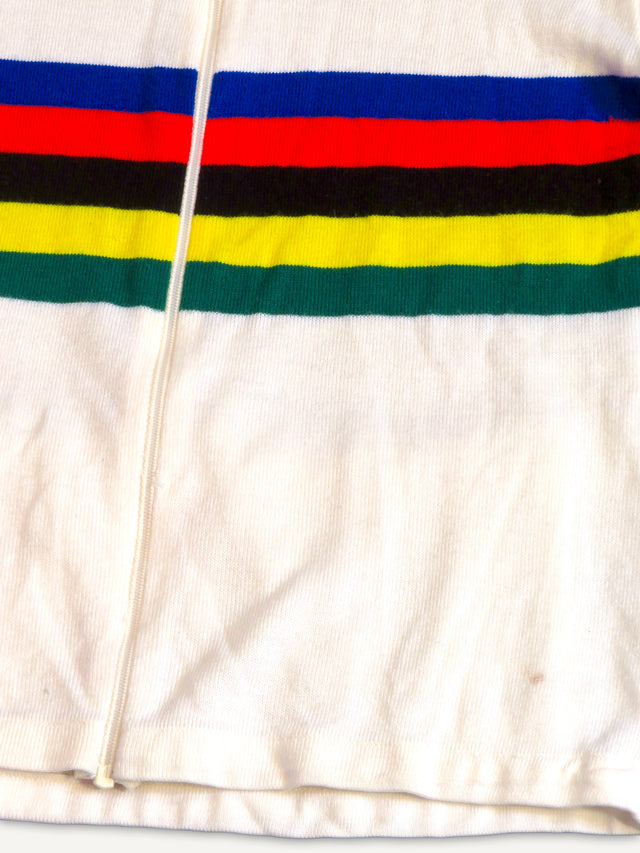1970s Full Zip Cycling Jersey Sweater - Huyck House Premium Sporting Goods