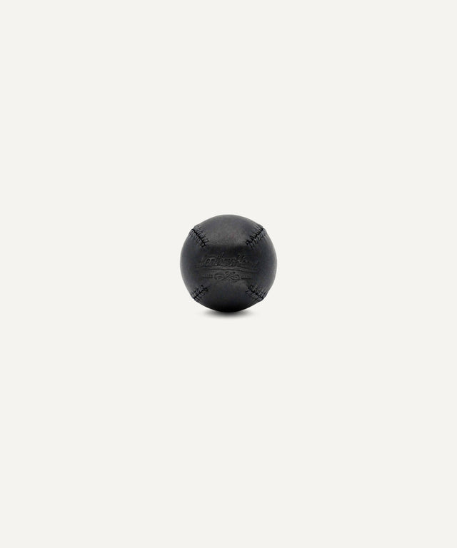 Black Onyx With Black Stitch Lemon Ball