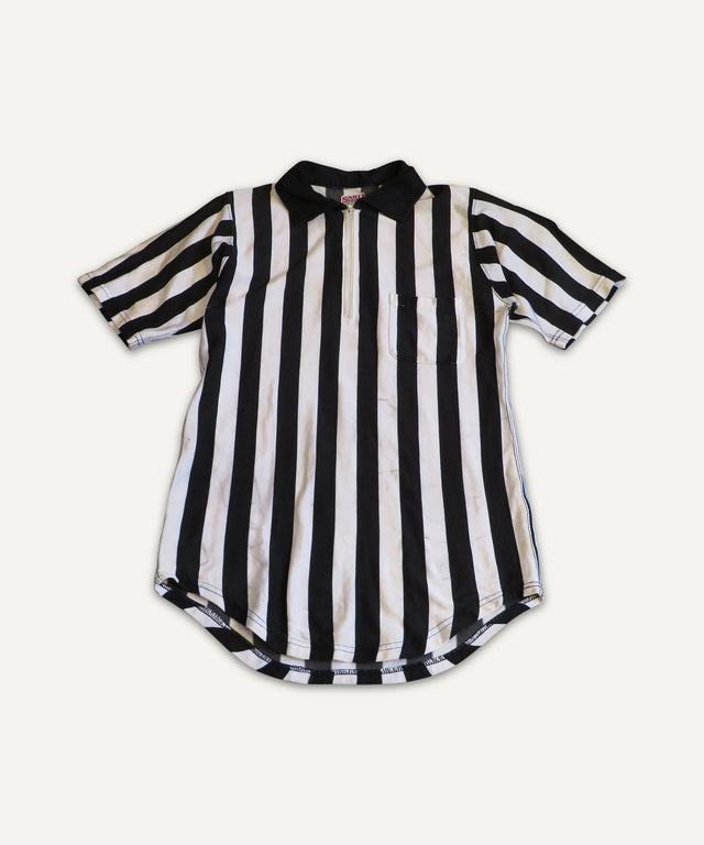 1970s Referee Striped Polo Jersey - Huyck House Premium Sporting Goods