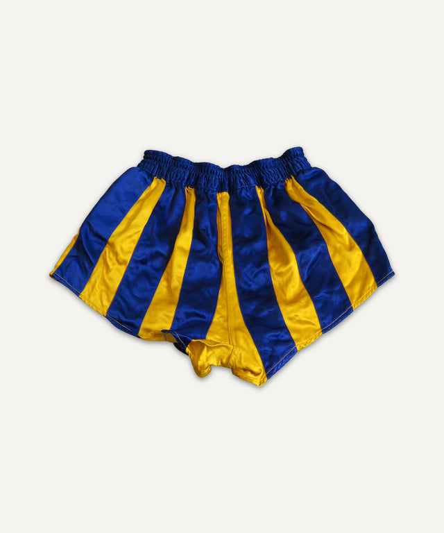 1960s Satin Striped Basketball Shorts - Huyck House Premium Sporting Goods