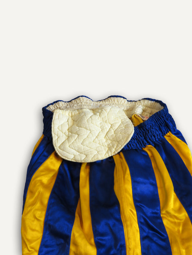 1960s Satin Striped Basketball Shorts - Huyck House Premium Sporting Goods