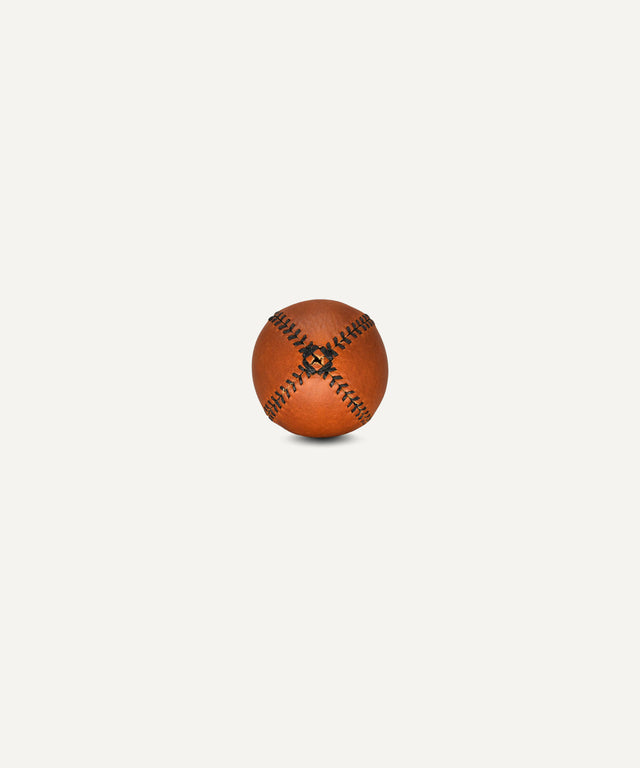 Teak Lemon Ball - Black Stitch