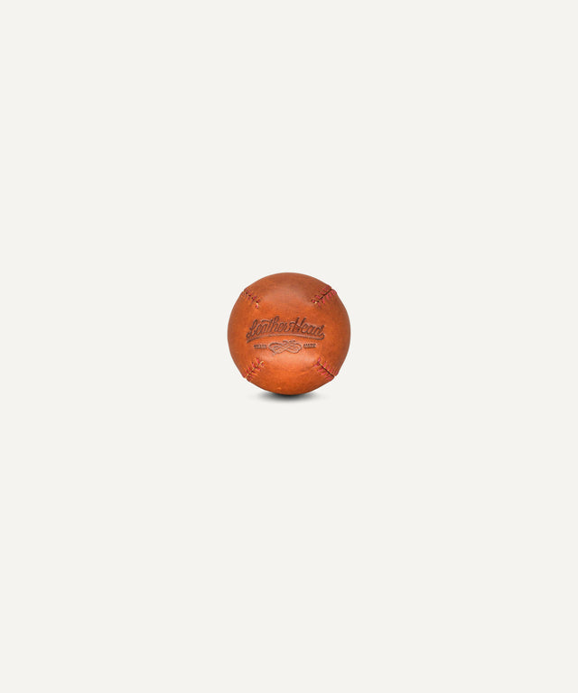 Teak Lemon Ball - Red Stitch
