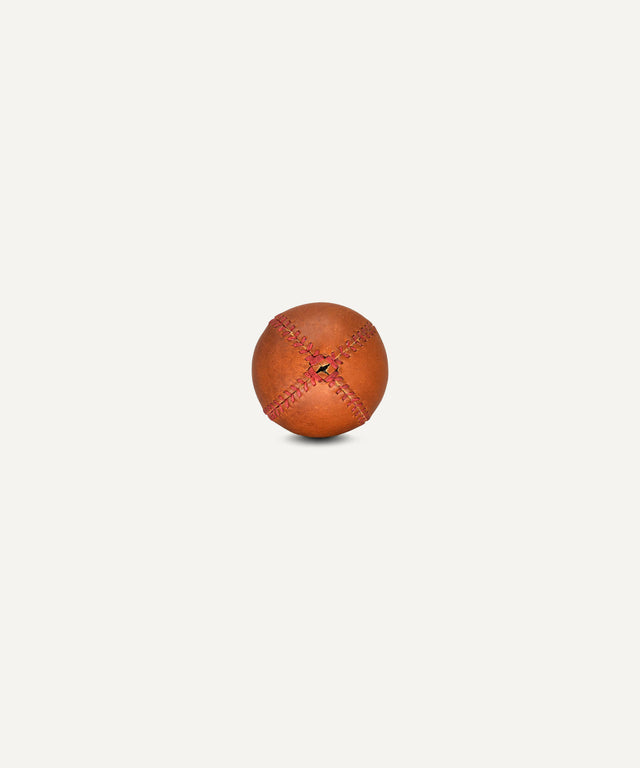 Teak Lemon Ball - Red Stitch