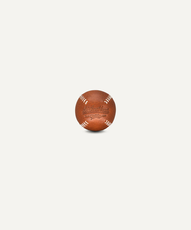 Teak Lemon Ball - White Stitch