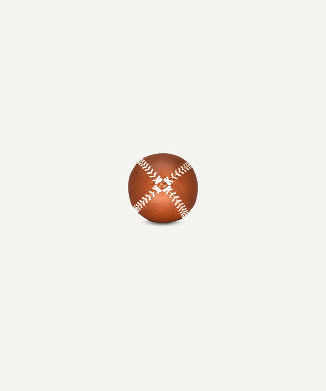 Teak Lemon Ball - White Stitch