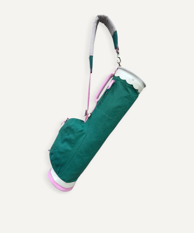 Junior Golf Bag (Ages 6–10) | Pink and Green - Huyck House Premium Sporting Goods