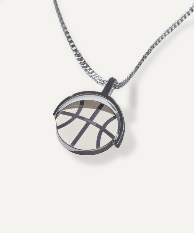 Reversible Seam Pendant - Silver