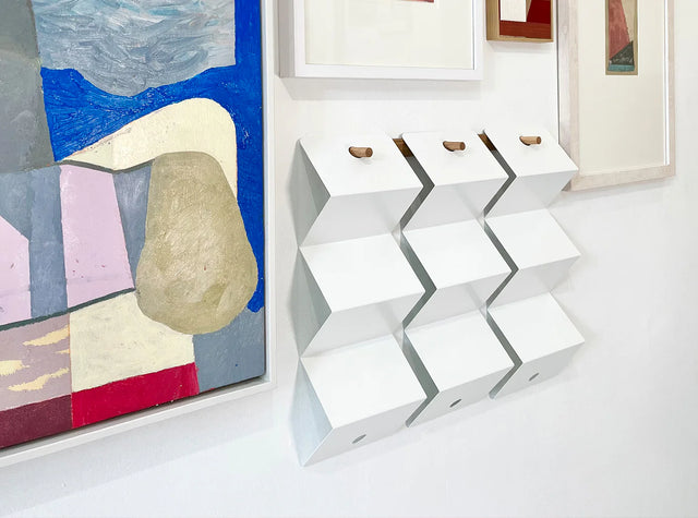 Aesthetic ping pong table tennis wall rack for paddle and ball storage by Art of Ping Pong