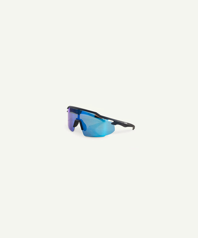 AIEA Golf fashionable womens golf sunglasses with blue tinted lenses and black frame