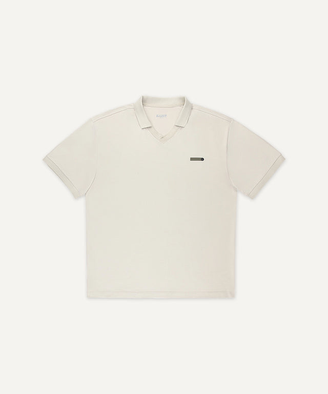 Kadet men's performance polo shirt in beige with short sleeves and classic collar