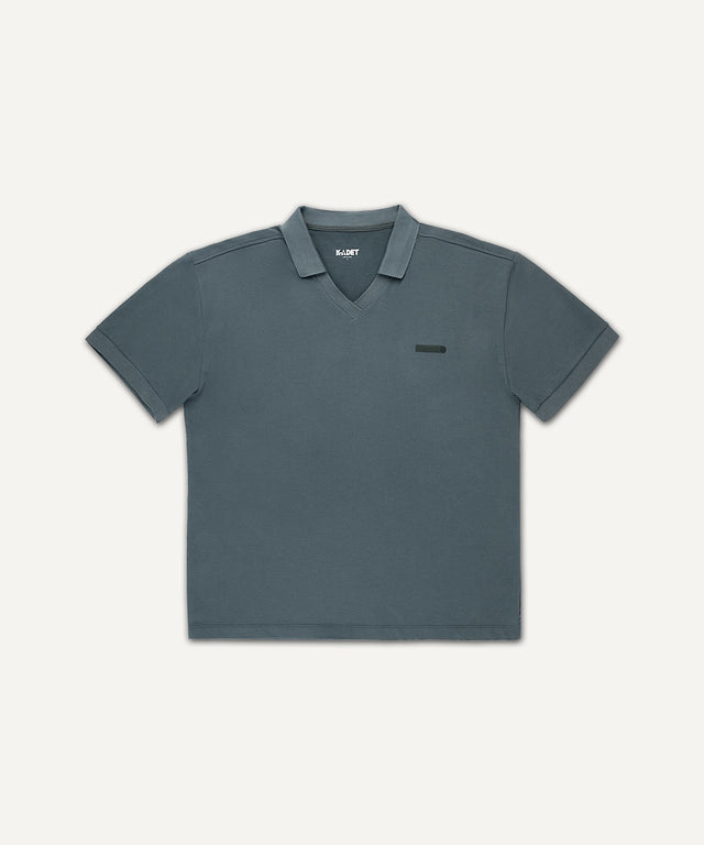 Kadet men's performance polo shirt in dark gray with short sleeves and collar