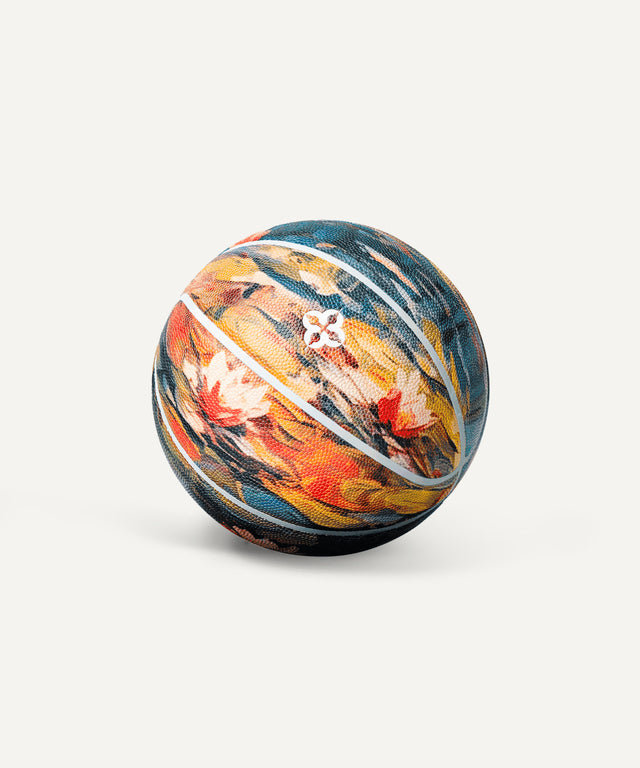 Comrade Berlin artistic basketball featuring vibrant floral design for mens kids collectibles decorative basketball
