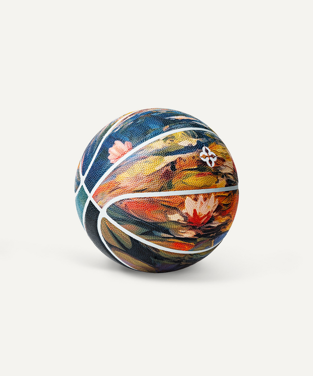Comrade Berlin artistic basketball featuring colorful floral design for mens, kids, collectibles, decorative basketball