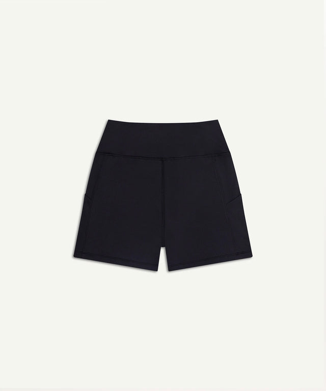 AIEA Golf black high-waisted shorts designed for fashionable womens golf clothing