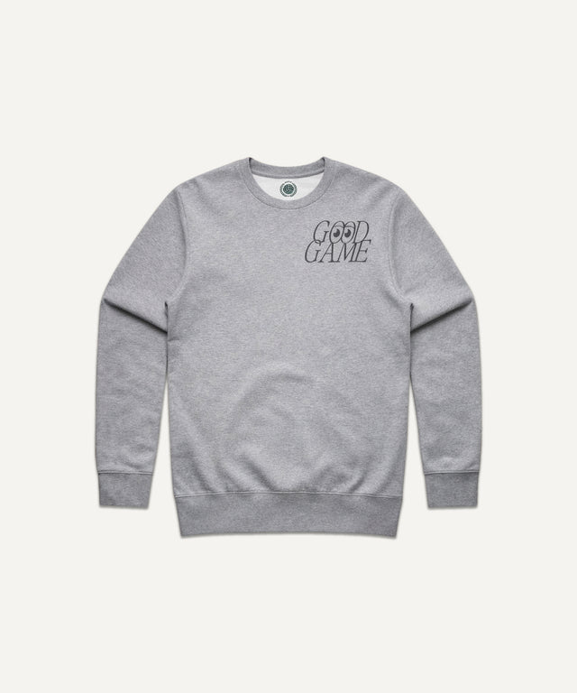 Good Game Crewneck - Heather Grey - Huyck House Premium Sporting Goods
